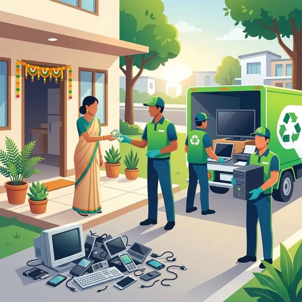 Safe handling and disposal of obsolete electronic devices through e-waste services in Ghaziabad.