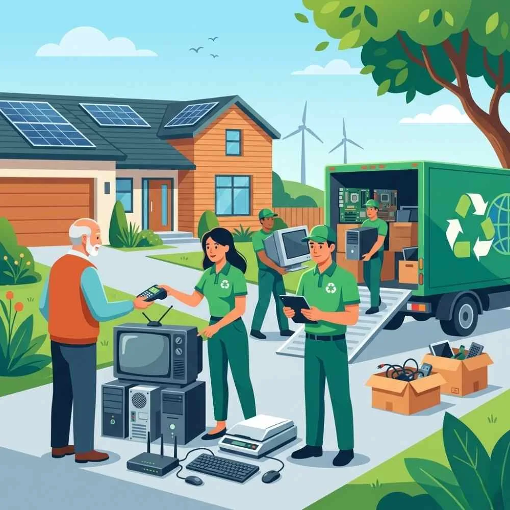 Secure e-waste collection and disposal solutions for commercial and industrial sectors.