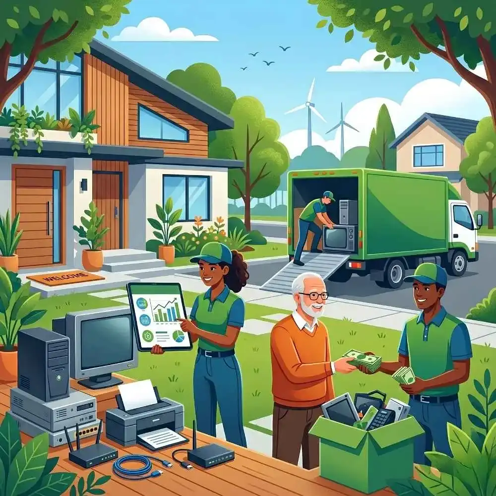 Secure e-waste collection and environmentally friendly disposal solutions