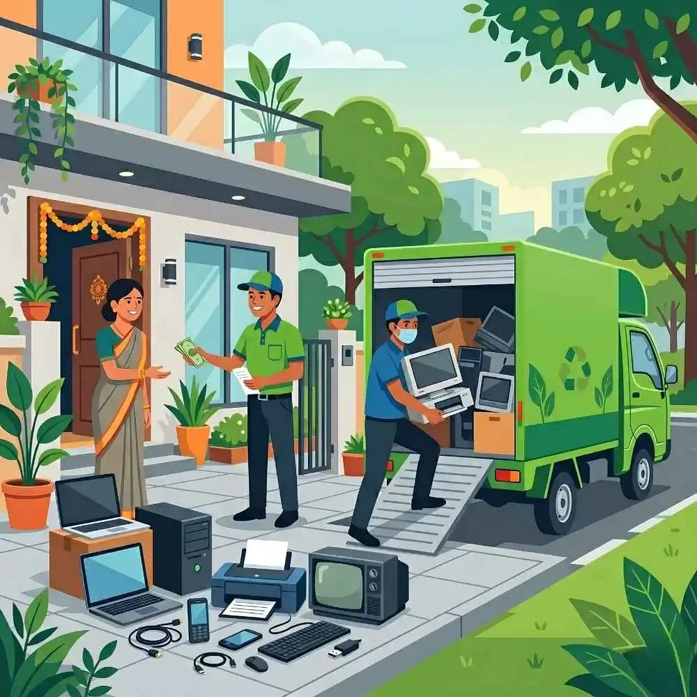 Professional electronic waste recovery and recycling solutions in Gurugram.