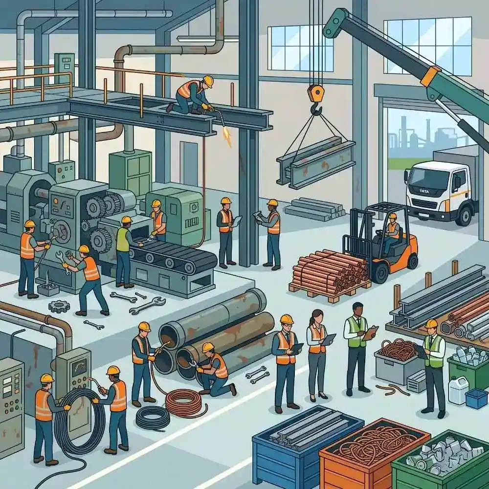 Industrial plant decommissioning and site restoration services in Noida.