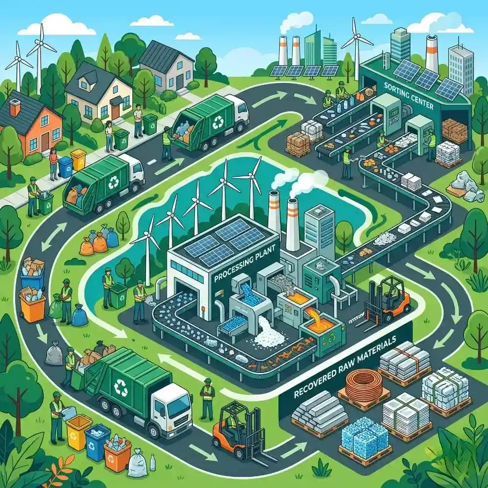Environmentally responsible recycling services in Gurugram promoting a circular economy.