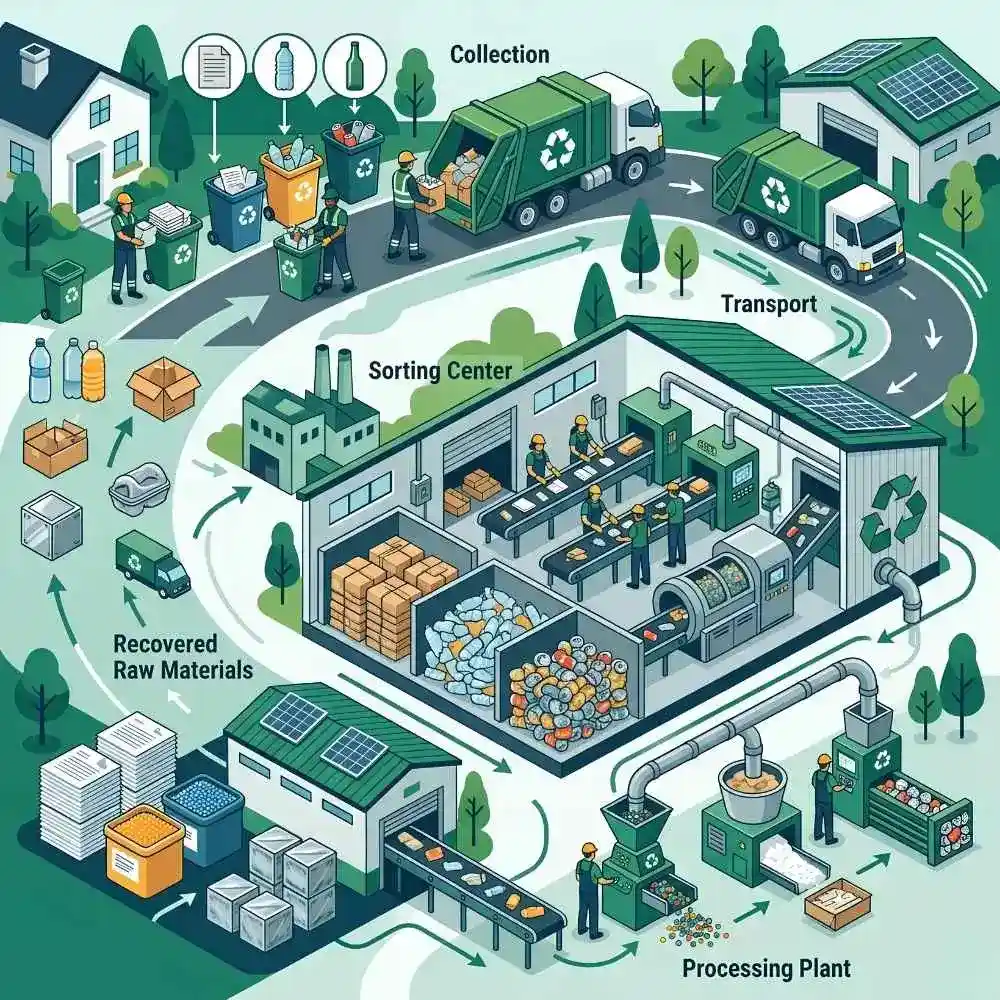 Resource recovery and recycling services in Noida for businesses and industries.