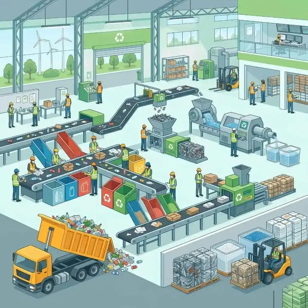Responsible recycling practices supporting a cleaner and greener environment.