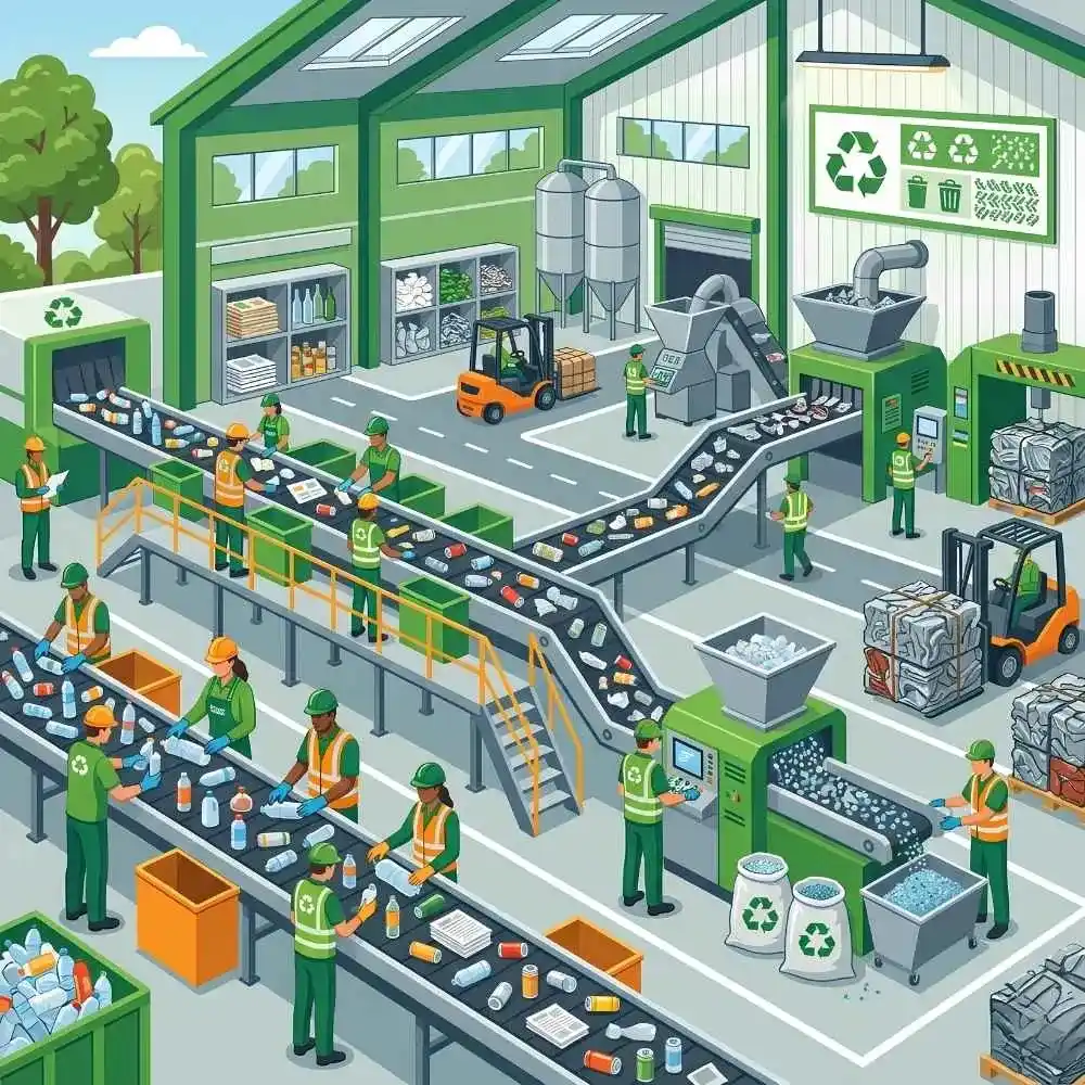 Resource recovery services promoting environmental protection and waste reduction.