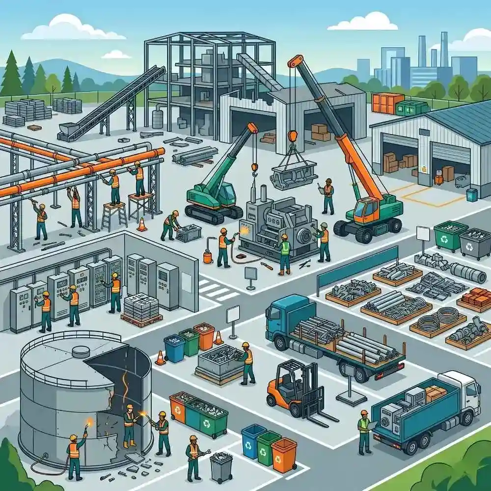 Comprehensive facility decommissioning projects in Ghaziabad for manufacturing and commercial facilities.