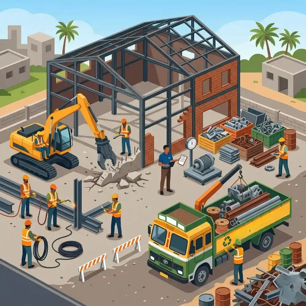 Structural demolition and site clearance solutions in Greater Noida.
